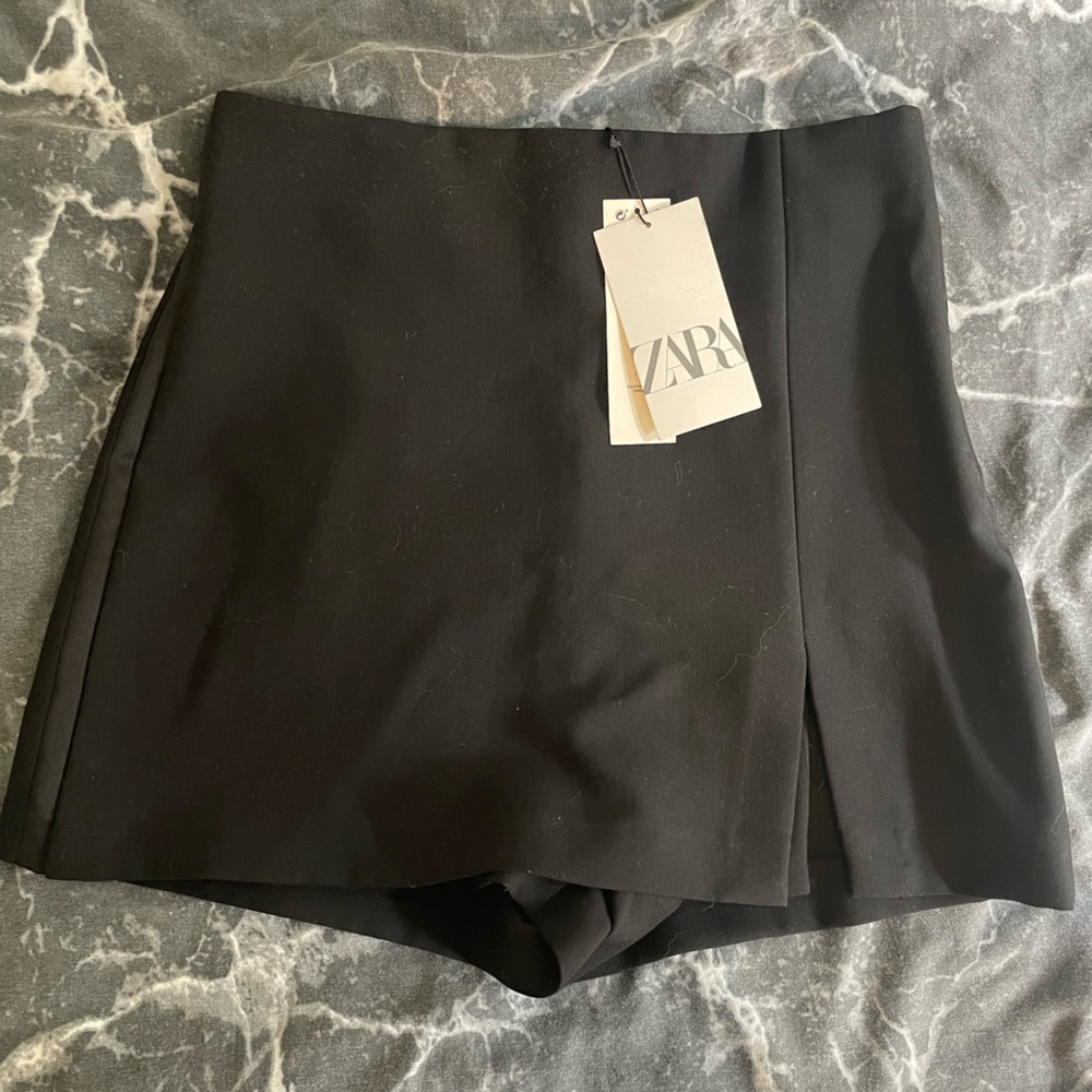 Zara black trouser skort